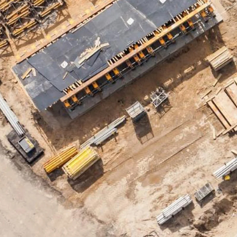 Droneinspeksjon byggeplass