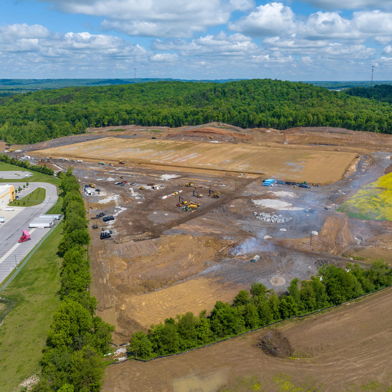 før og etter bilder drone