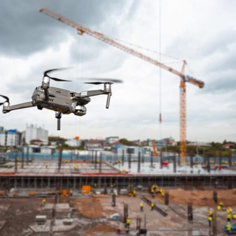 fremdriftsdokumentasjonmed drone