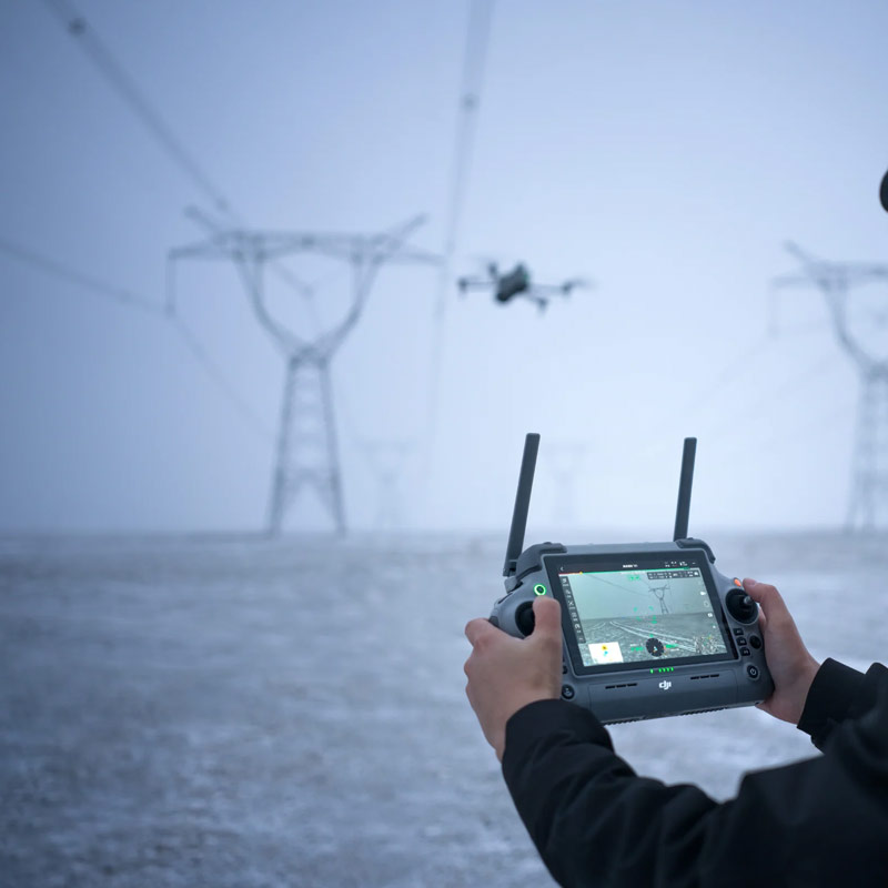 Linjebefaring med drone