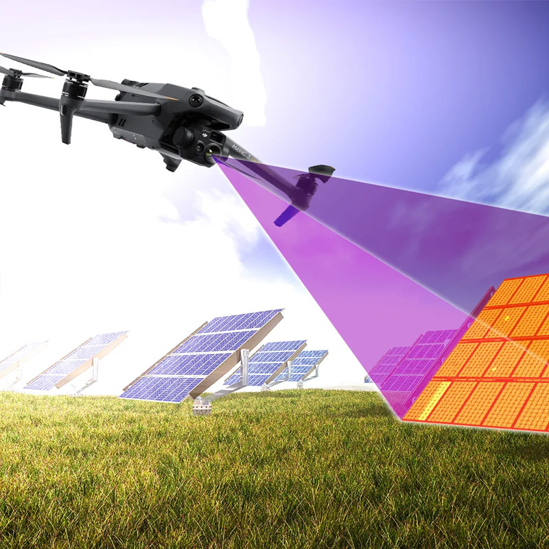 Drone inspeksjon solceller