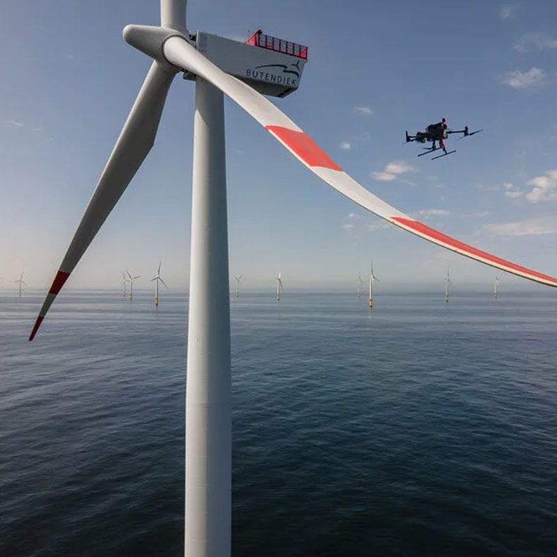Havvind inspeksjon med drone